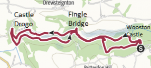 Teign Valley, Fingle Bridge and Castle Drogo walk