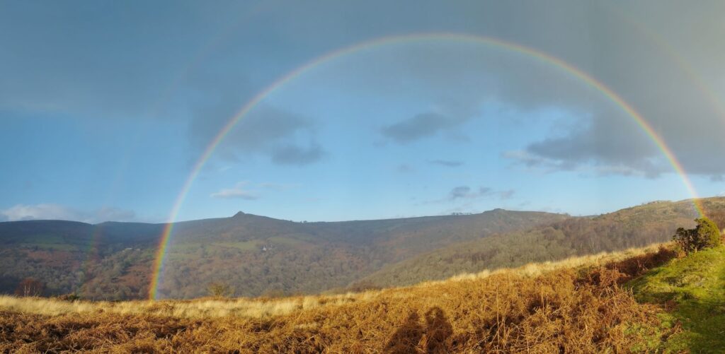 Rainbow over the Dart Valley