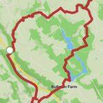 Route map of Bridford Inn Walk