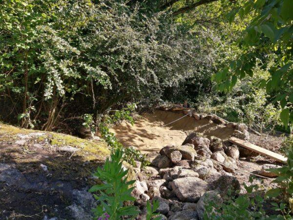 Wildlife pond construction